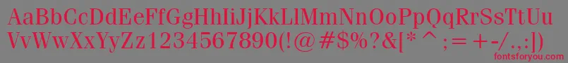 CompendiumBookSsiBook Font – Red Fonts on Gray Background