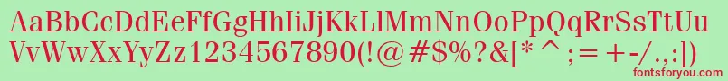 Fonte CompendiumBookSsiBook – fontes vermelhas em um fundo verde