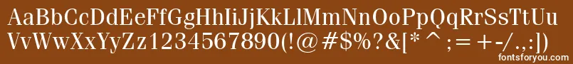 CompendiumBookSsiBook Font – White Fonts on Brown Background