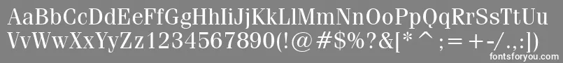 CompendiumBookSsiBook Font – White Fonts on Gray Background