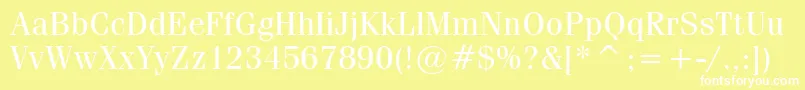 CompendiumBookSsiBook Font – White Fonts on Yellow Background