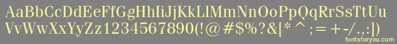 CompendiumBookSsiBook Font – Yellow Fonts on Gray Background