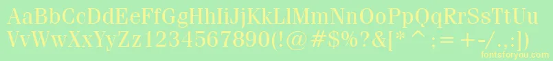 CompendiumBookSsiBook Font – Yellow Fonts on Green Background