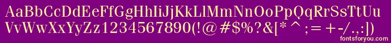 Saiba mais sobre a fonte CompendiumBookSsiBook Fonte CompendiumBookSsiBook – fontes amarelas em um fundo roxo