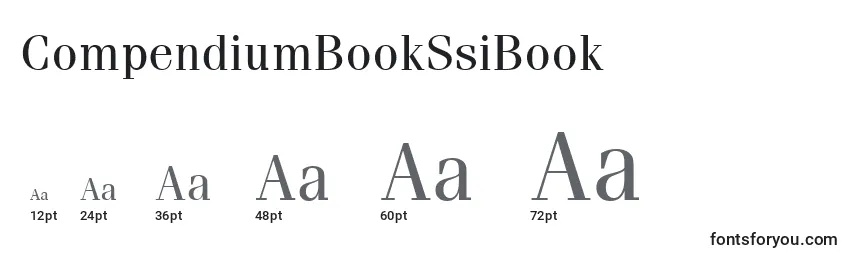 Размеры шрифта CompendiumBookSsiBook