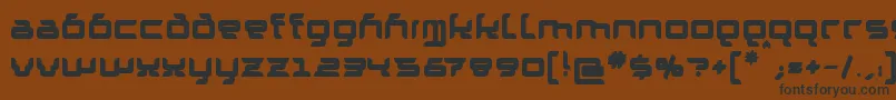 GranolaeHeavy Font – Black Fonts on Brown Background