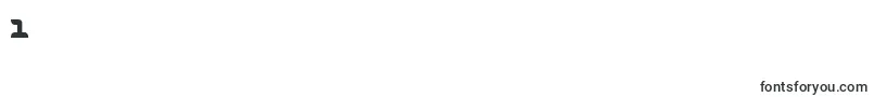 GranolaeHeavy-Schriftart – Schriften für die Ziffer 1