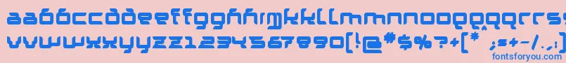 GranolaeHeavy Font – Blue Fonts on Pink Background