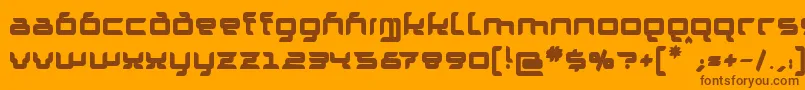 GranolaeHeavy Font – Brown Fonts on Orange Background