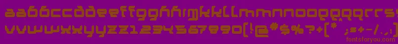 GranolaeHeavy Font – Brown Fonts on Purple Background