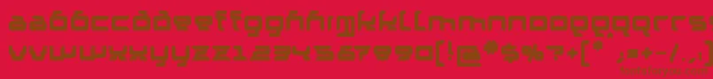 GranolaeHeavy Font – Brown Fonts on Red Background