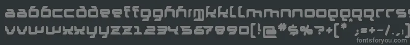 GranolaeHeavy Font – Gray Fonts on Black Background