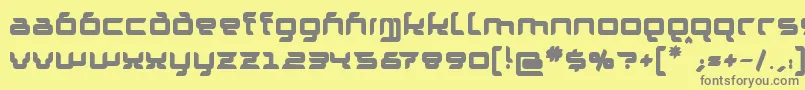 GranolaeHeavy Font – Gray Fonts on Yellow Background
