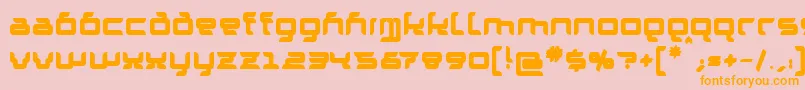GranolaeHeavy Font – Orange Fonts on Pink Background