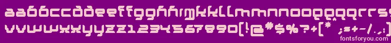 GranolaeHeavy Font – Pink Fonts on Purple Background