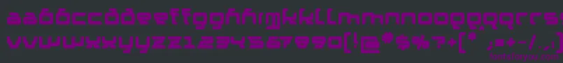 GranolaeHeavy Font – Purple Fonts on Black Background