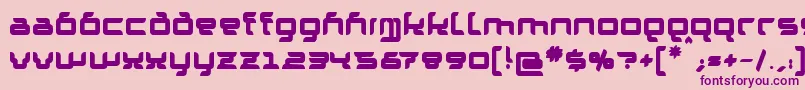 GranolaeHeavy Font – Purple Fonts on Pink Background