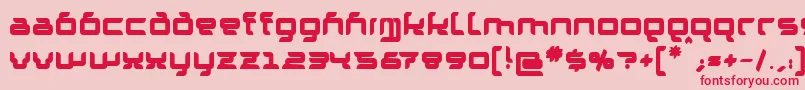 GranolaeHeavy Font – Red Fonts on Pink Background