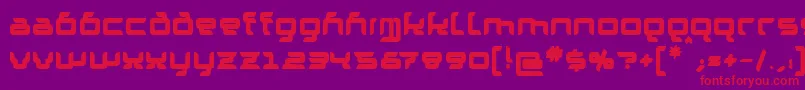fuente GranolaeHeavy – Fuentes Rojas Sobre Fondo Morado