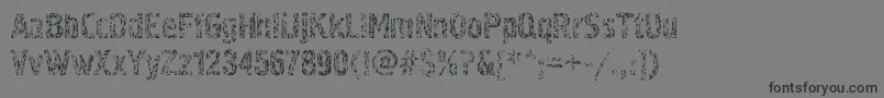 Pollock4c-Schriftart – Schwarze Schriften auf grauem Hintergrund