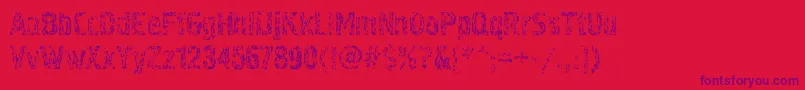fuente Pollock4c – Fuentes Moradas Sobre Fondo Rojo