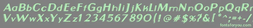 Neon2News Font – Green Fonts on Gray Background