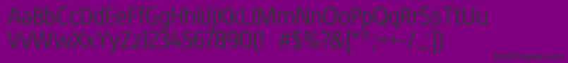 Шрифт FluentsansRegular – чёрные шрифты на фиолетовом фоне