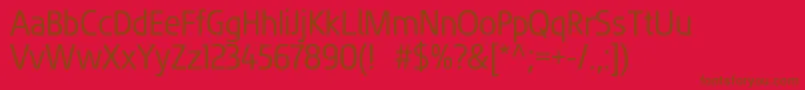 FluentsansRegular Font – Brown Fonts on Red Background