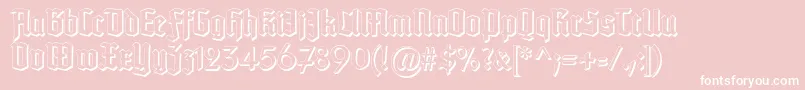 TypographertexturSchatten Font – White Fonts on Pink Background