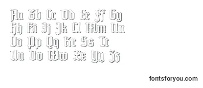 TypographertexturSchatten -fontin tarkastelu