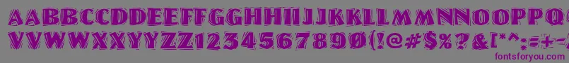 LinolschriftHeavy Font – Purple Fonts on Gray Background
