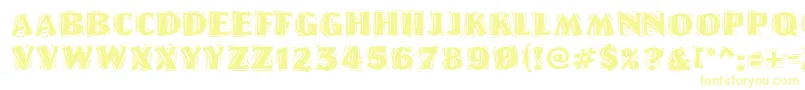 LinolschriftHeavy Font – Yellow Fonts on White Background