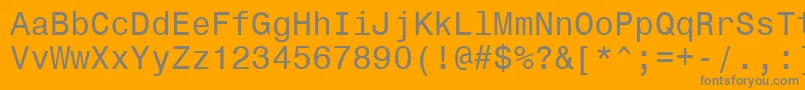 Подробнее о шрифте Monospace821Bt Шрифт Monospace821Bt – серые шрифты на оранжевом фоне