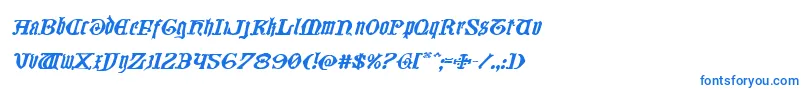 Шрифт Westdelphiaexpandital – синие шрифты