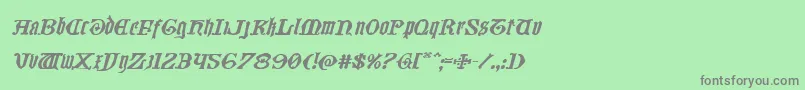 Westdelphiaexpandital Font – Gray Fonts on Green Background