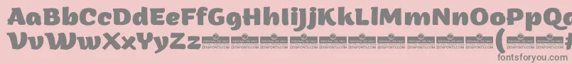 ArturoExtraboldTrial Font – Gray Fonts on Pink Background