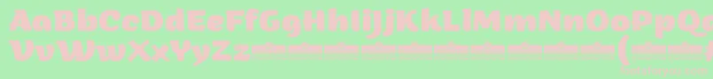 ArturoExtraboldTrial Font – Pink Fonts on Green Background