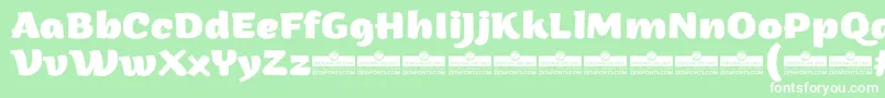 ArturoExtraboldTrial Font – White Fonts on Green Background