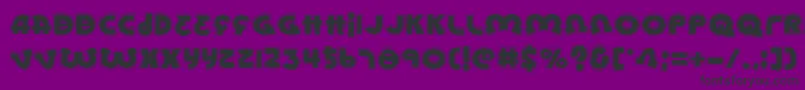 Lionela Font – Black Fonts on Purple Background