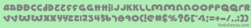 Lionela Font – Gray Fonts on Green Background