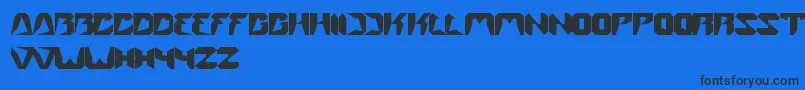 Street Font – Black Fonts on Blue Background