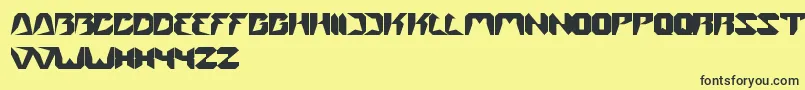 Street Font – Black Fonts on Yellow Background