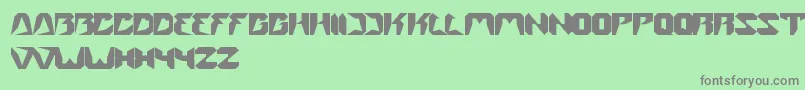 フォントStreet – 緑の背景に灰色の文字