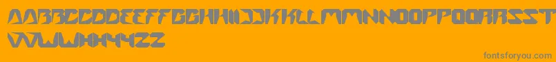 Street Font – Gray Fonts on Orange Background