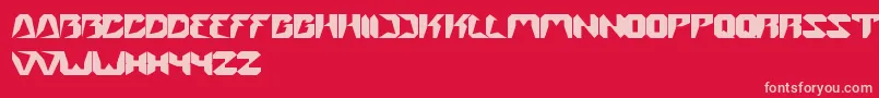 Street Font – Pink Fonts on Red Background