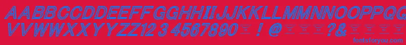 More about ThacoolkidzBlackitalic Font ThacoolkidzBlackitalic Font – Blue Fonts on Red Background