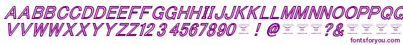 ThacoolkidzBlackitalic-fontti – violetit fontit