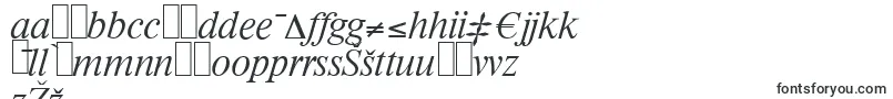 RiccioneserialXlightItalic Font – Latvian Fonts