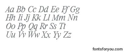 RiccioneserialXlightItalic Font