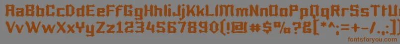 Luciferius Font – Brown Fonts on Gray Background